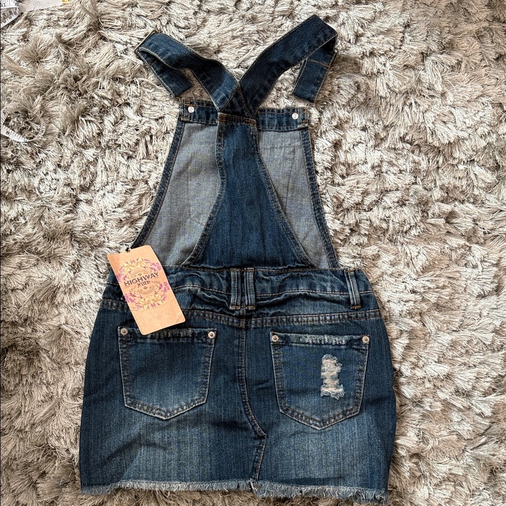 Highway Jeans Blue Denim Kids Overalls NWT